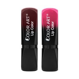 Color Art Set Of 2 Long Lasting & Waterproof Lip Color - C65 Dark Maroon & Pink-image-19
