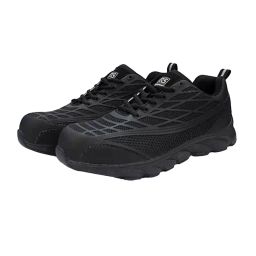 RS PRO Mens Black Toe Capped Safety Trainers, UK 7, EU 41 Model No 2011586 (Each of 1 Pair)-image-84