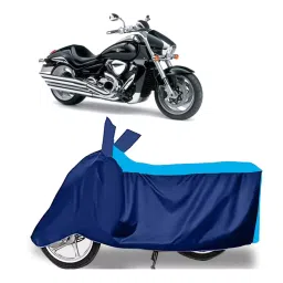 Auto Pearl Two Wheeler Cover for Suzuki Intruder - Cyan, Blue-image-88