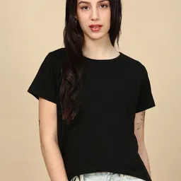 PYNK Round Neck Pure Cotton T-Shirt-picture-10