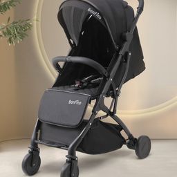 Bonfino Runway Cabin Stroller in Linen Fabric - Black-23