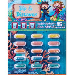 Kimon Toys Dip & Discover - Grow in Water Magic Capsules  Sea World - Pack of 15-27