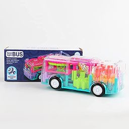 AKN TOYS Multifunctional Musical Toy Bus with Mechanical Gears Simulation - (colour may vary)-14
