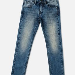 Pepe Jeans Ankle Length Washed Jeans - Light Blue-image-68