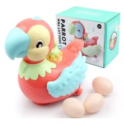AKN TOYS Egg Laying Parrot Toy for Kids ,Battery Operated Toys for Kids ,360 Degree Rotation, Light and Sound Toys for Kids ,Bump and Go Walking Egg Laying Parrot Toy for Children - PACK OF 1 -( COLOR AND DESIGN MAY VARY)-20