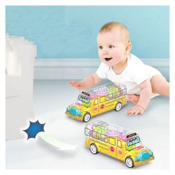 FunBlast 3D Transparent Bus Toy - Multicolor image 2