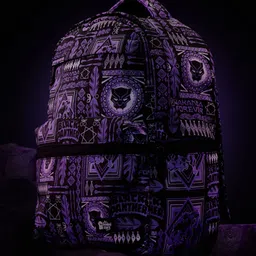 The Souled Store Black Panther Tribal Pattern Backpack-32