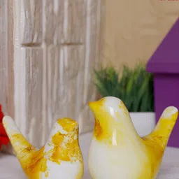Aura 2 Pieces Yellow Figurine Showpiece-image-12