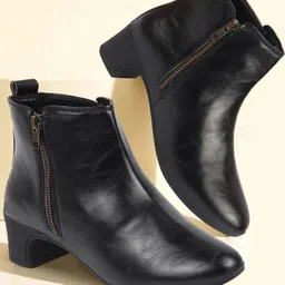FAUSTO Women Block Heeled Regular Boots-picture-31