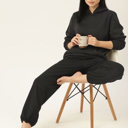 ETC Women Black Solid Night suit-image-78