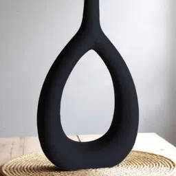 ARTISANS BAZAR Oval Vase Ceramic 10 inch Flower Vase-image-88