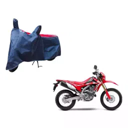 Auto Pearl Waterproof Two Wheeler Cover For Honda CRF 250 L (Red & Blue)-image-78