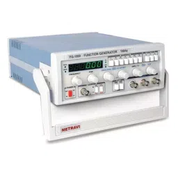 Metravi Digital Function Generator 0.1 Hz to 1 MHz Grey & White, FG-1000-41