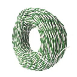 Elson Aluminum Flexible PVC Wire 0.5 S.qmm Grreen and White 2 Core, FLX1545-image-81