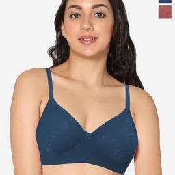In Care Pack Of 2 Lace Heavily Padded Pure Cotton Push-Up Bra With All Day Comfort-picture-35