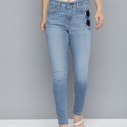 Levis Women Super Skinny Fit Heavy Fade Stretchable Mid-Rise Jeans-image-49