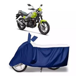 Auto Pearl Bike Cover for Hero MotoCorp XPulse 200T (White & Blue)-21