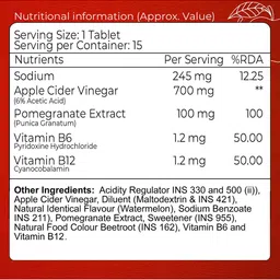 HURE THE PLANT FIX Set Of 2 Apple Cider Vinegar Tablets - 15 Tablets Each image 3