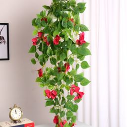 ARICK DECOR Pink 1 Pieces Hanging Artificial Flower-25