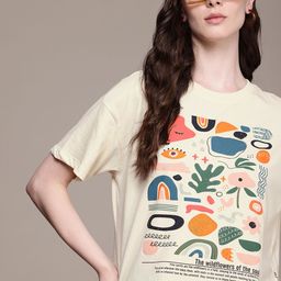 The Roadster Life Co. Graphic Printed Drop-Shoulder Sleeves Boxy T-shirt-picture-31
