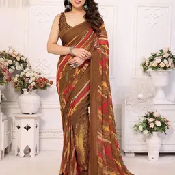 Styleveda Printed Pure Georgette Saree-picture-17