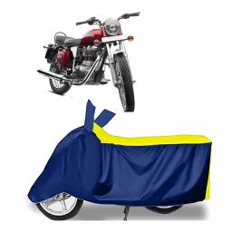 Auto Pearl Two Wheeler Cover for Royal Enfield Bullet Electra Twinspark - Yellow, Blue-image-93