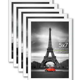 ArtzFolio White 5 to 7 Pieces Wood Wall Photo Frames-image-79