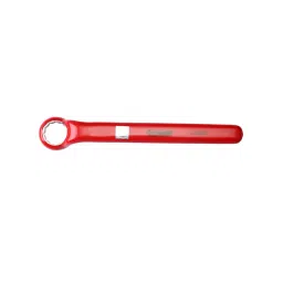 De Neers Dipped Non Sparking Insulated Single Deep Offset Ring Spanner 17 mm, NSI-SDR17D image 1
