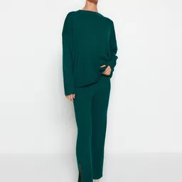 Trendyol Zmrt Yeili Long Sleeves Sweater With Trousers-25