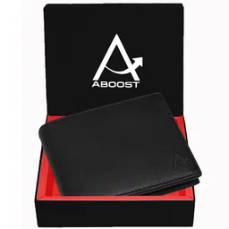 ABOOST Men Solid Leather Two Fold Wallet-27