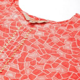 Anouk Abstract Printed Gotta Patti Kurta image 4