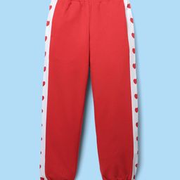 Honeyhap Premium 100% Cotton Looper Knit Full Length Lounge Pant With Bio Finish - High Risk Red-picture-43