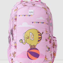 Wildcraft Champ Backpack with Elephant Print Pink - Height 15 Inches-picture-5