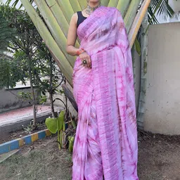 KALINI Leheriya Striped Ready to Wear Jamdani Saree-13