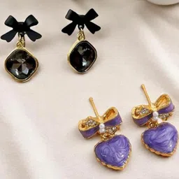 VAGHBHATT Women Black Earrings-32