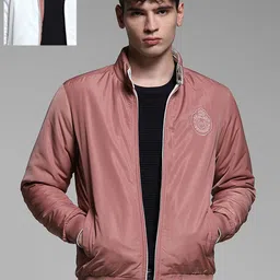 Jack & Jones Men Reversible Bomber with Patchwork Jacket-image-3