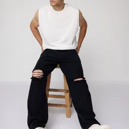 FREAKINS Men Straight Fit Light Fade Jeans-image-7