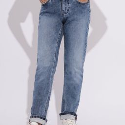 Jack & Jones Junior Boys Straight Fit Mid-Rise Stretchable Jeans-image-81