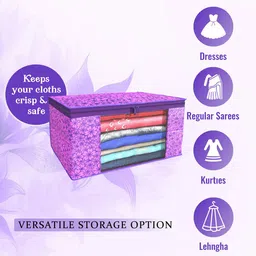 Kuber Industries Purple Set of 6 Regular Drawer Organiser Organisers image 4