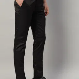 VOGAAN Men Comfort Regular Fit Mid-Rise Cotton FormalTrousers-image-20