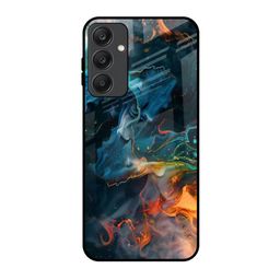 QRIOH Emperial Marble Printed Lightweight Silicone Samsung Galaxy A25 5G Glass Back Case-image-78