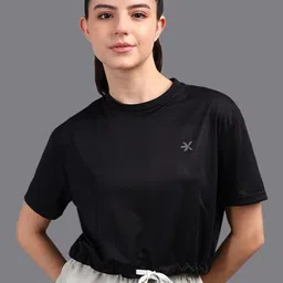HRX by Hrithik Roshan Women Brand Logo T-shirt-picture-26