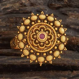 Kushal's Fashion Jewellery Gold-Plated Ethnic Finger Ring-51