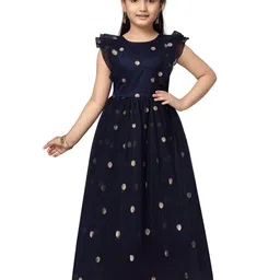 Sangria Girls Embellished Work Gown-picture-26