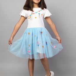 ZIP ZAP ZOOP Floral Cold-Shoulder Fit & Flare Dress-image-97