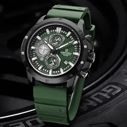 Naviforce Men Dial & Straps Analogue Multi Function Watch NF8036 BGNGN-8