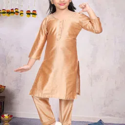Pehanaava Girls Gotta Patti Straight Kurta With Trouser-picture-52