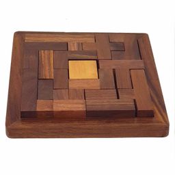 Desi Karigar Handmade Wooden Jigsaw Puzzle - Brown-25