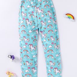 Kookie Kids Full Length Leggings Rainbow Print - Blue-image-54
