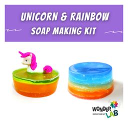 Wonderlab Unicorn & Rainbow Soap Kit - Multicolor-15